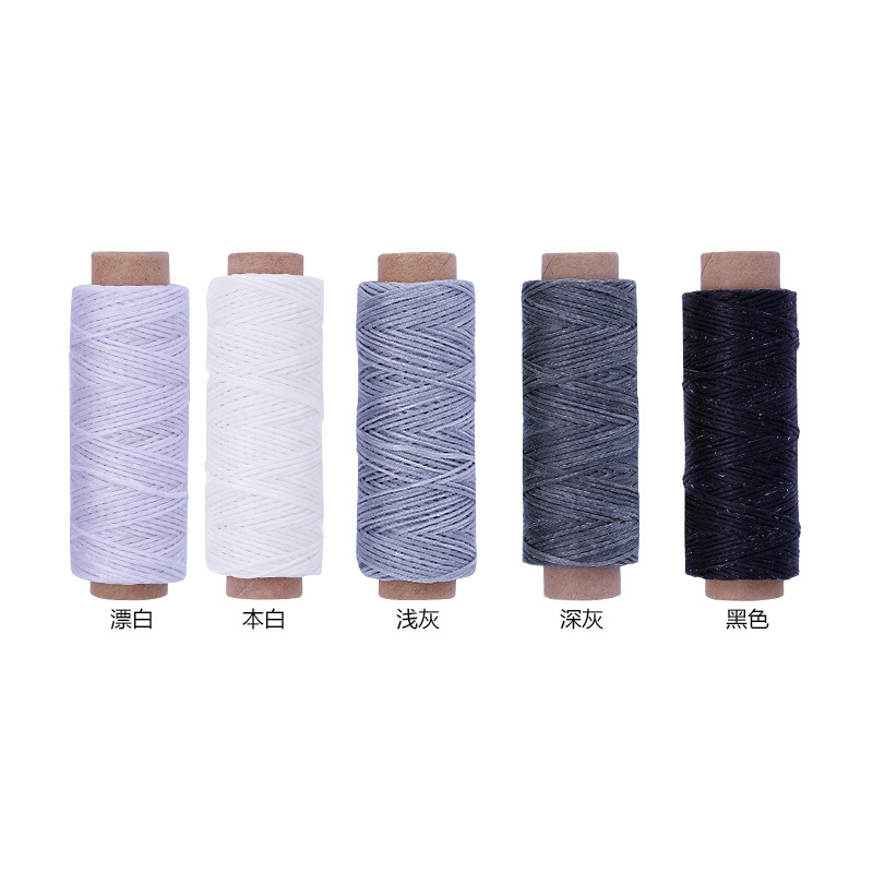 12M 150D 0.8 Mm Platte Gewaxte Naaien Lijn Dikte Gewaxt Draad Voor Leer Waxkoord Voor Leer Craft Hand stiksels Draad