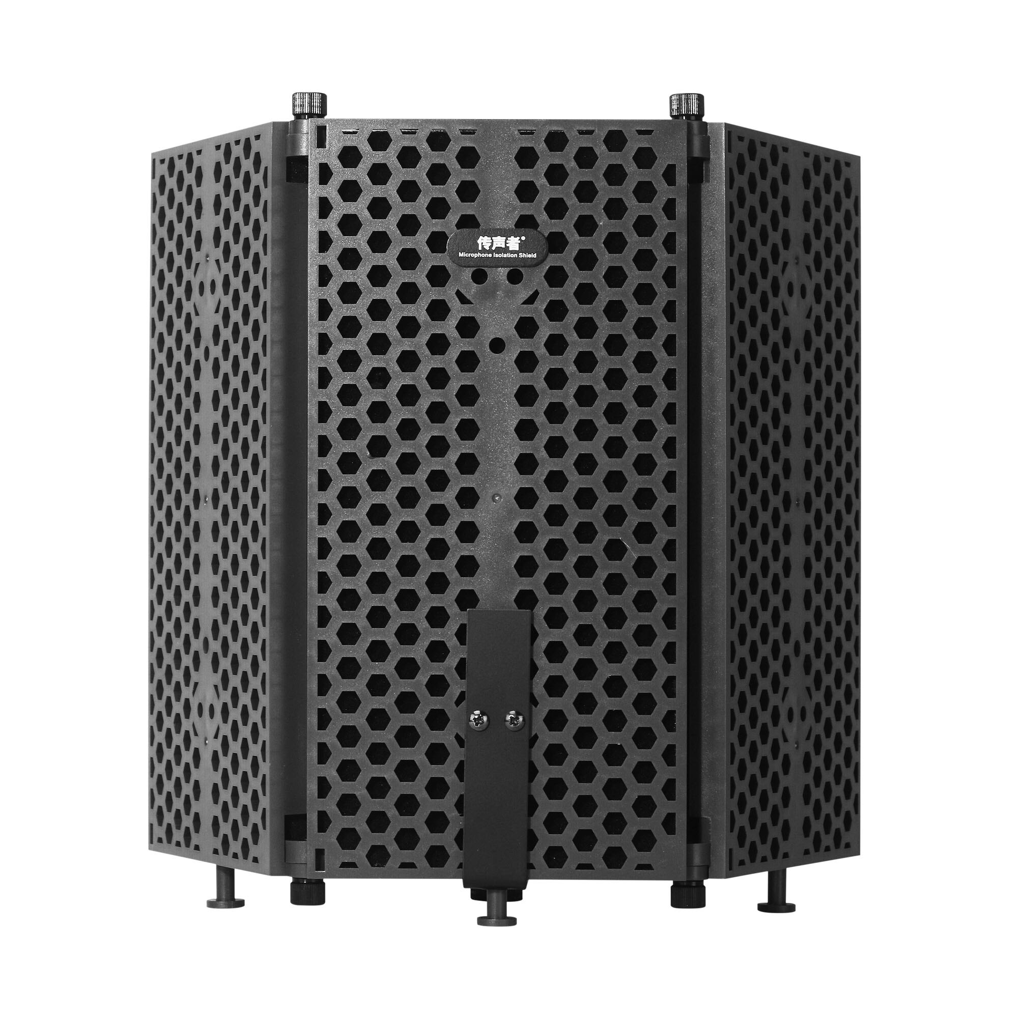 45x30cm Foldable Microphone Isolation Shield Studio Recording Studio Isolator Foam Acoustic Panels Noise-Absorbing Enclosure