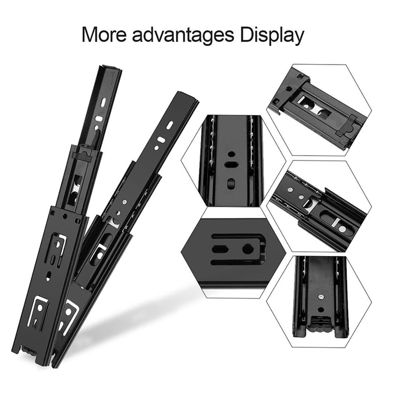 4 Stuks Ladegeleiders Kast Kast Rail Sliding Lade Gids Voor Meubels Keukenkast Hardware (6 Inch)