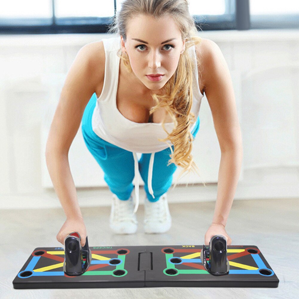 Push-up Rack Board 12 In 1 Body Building Fitness Exercise Tools Men Women Comprehensive Push-up Stands Body Building Equipment