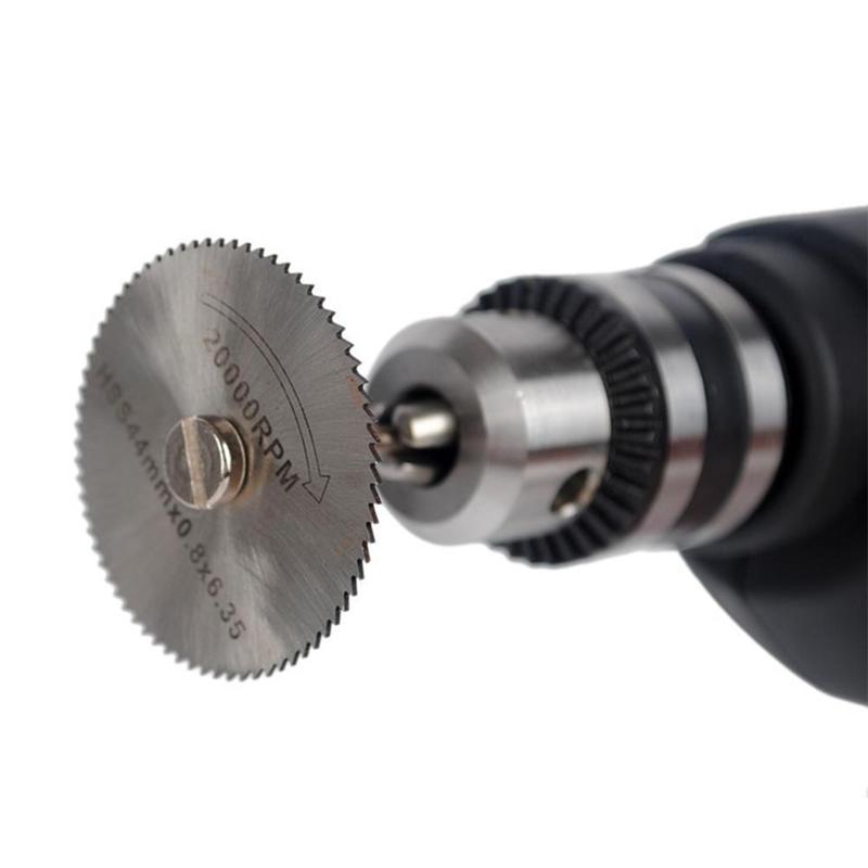 HSS Circular Saw Blade Rotary Tool For Cutting Metal Wood 7pcs Set Mini Power Discs Drill Mandrel Tool