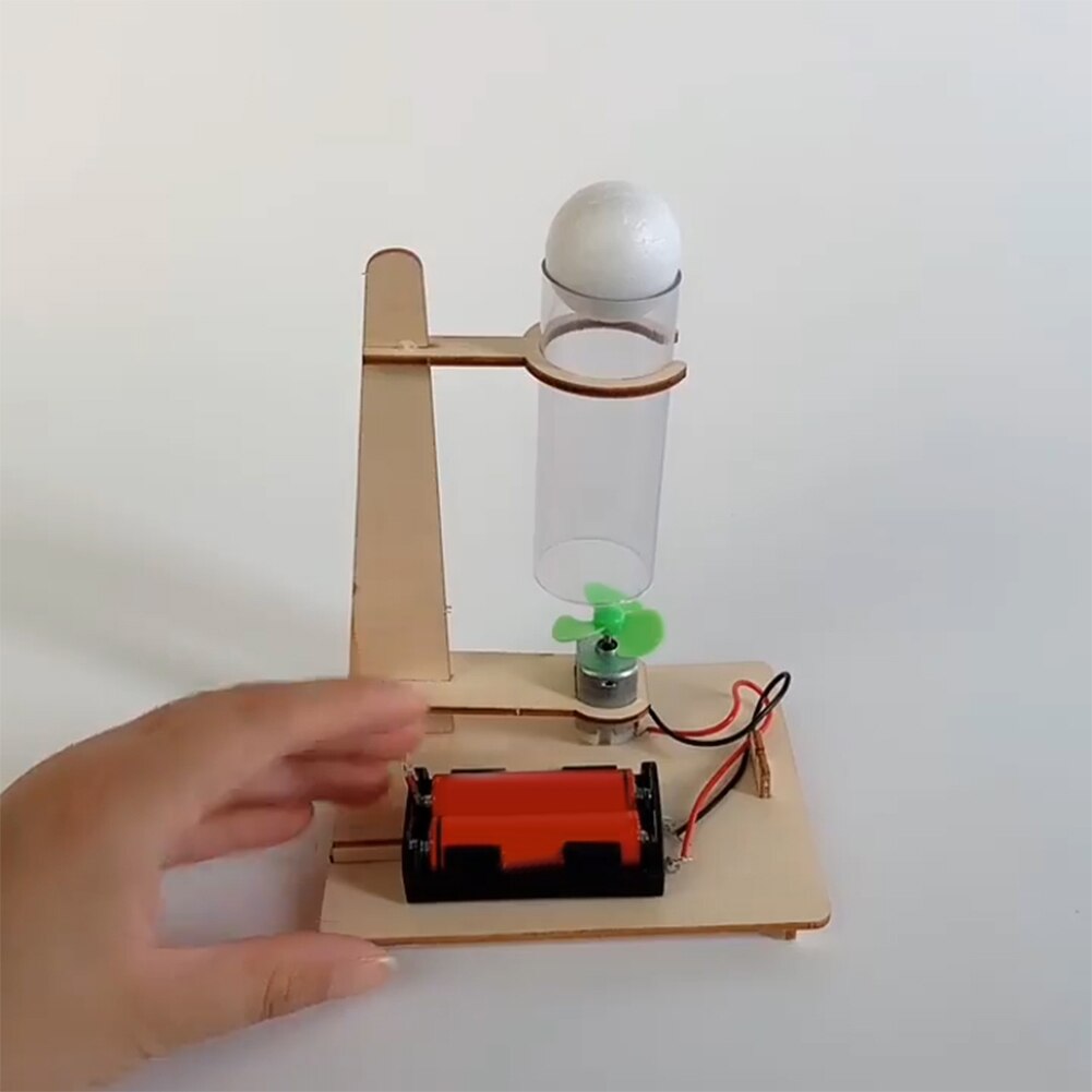 Klassische Bildungs Montieren Spielzeug Holz DIY Elektrische Schwimmenden Ball Modell Art Puzzle Wissenschaft Experiment Bausatz Material