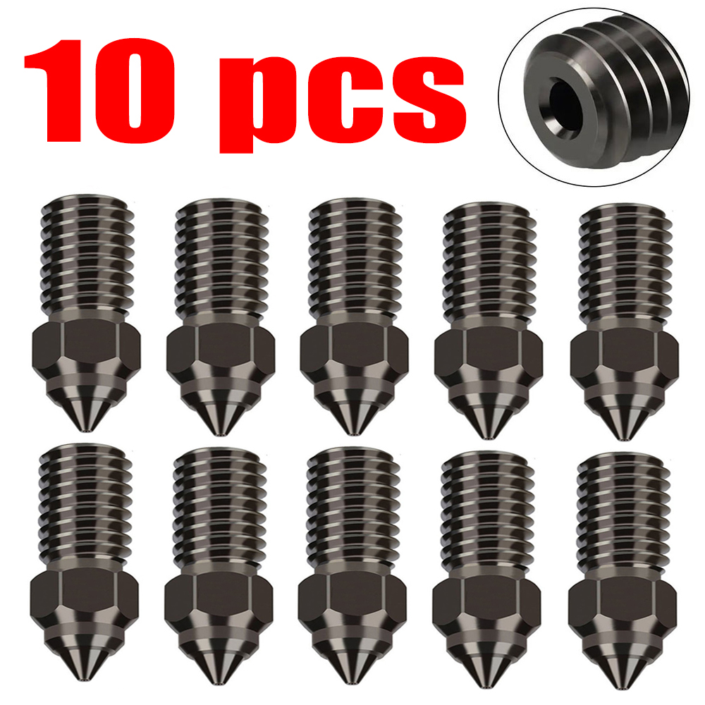 Nozzle For ELEGOO Neptune 4 Nozzle For Elegoo Neptune 4 pro Nozzles Brass Stainless Steel Hardened 0.2 0.4 0.6 0.8 1.0mm: 0.2mm / Brown