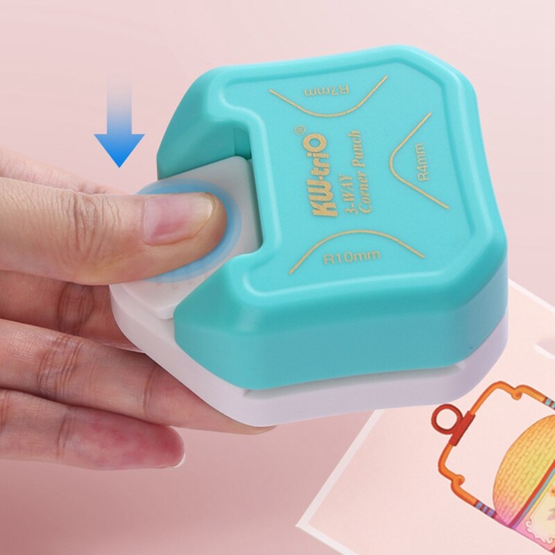 KW-TRIO 4mm 7mm 10mm Corner Rounder Border Punch Corner Punch Scrapbooking for DIY Handmade Crafts