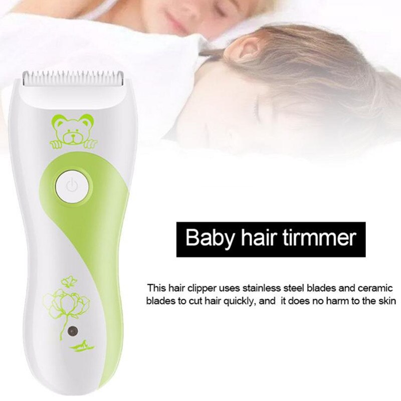 Usb Oplaadbare Baby Elektrische Tondeuse Set Draadloze Tondeuse Voor Kid Zuigelingen Peuters Haar Dagelijkse Verzorging Mute Tondeuse