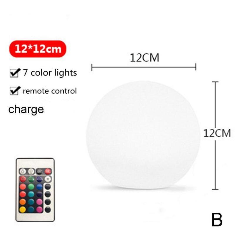 Kawaii Aufblasbare Leuchtende Kugel Pvc Fernbedienung LED Ball Spielzeug Wasser Strand Ball Blinkende freundlicher Welle draussen: B