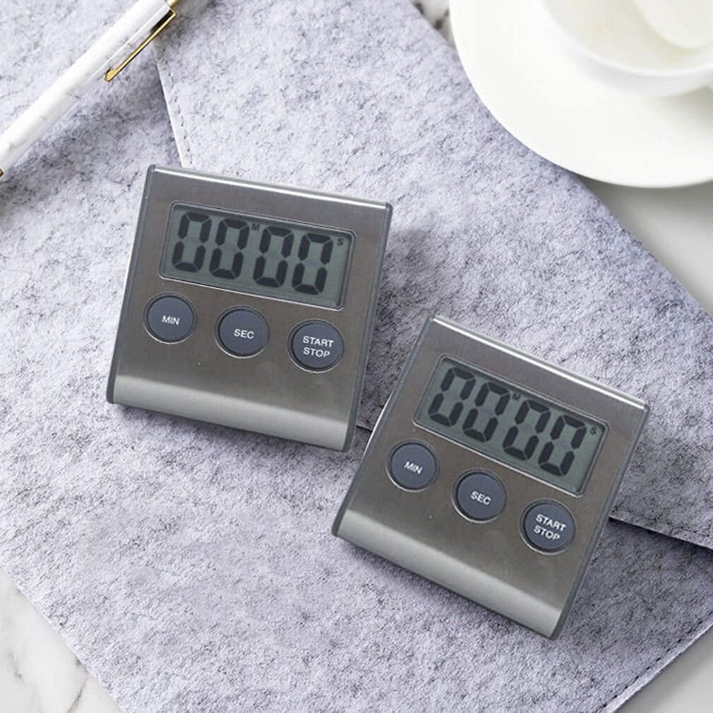 Digital Timer Abs Minute Second Timer LCD Digital Screen Kitchen Timers For Cooking Clock And Sport Accessories