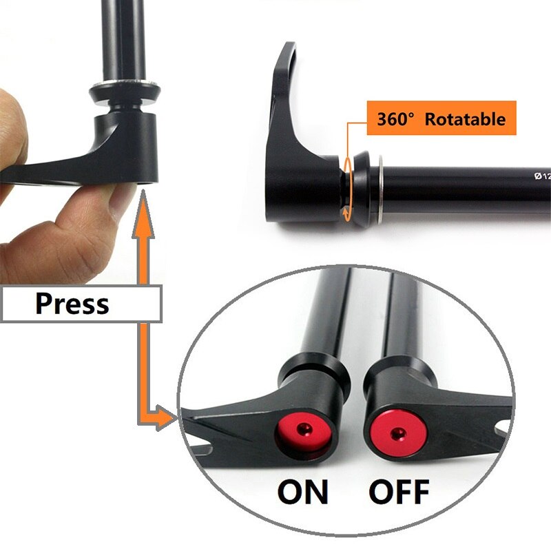 HEPPE MTB Road Bike Thru Axle Front Fork Shaft Skewer 12x100 12x110 Rear Thru Axle 12x142 12x148 Quick Release M12xP1.0/1.5/1.75