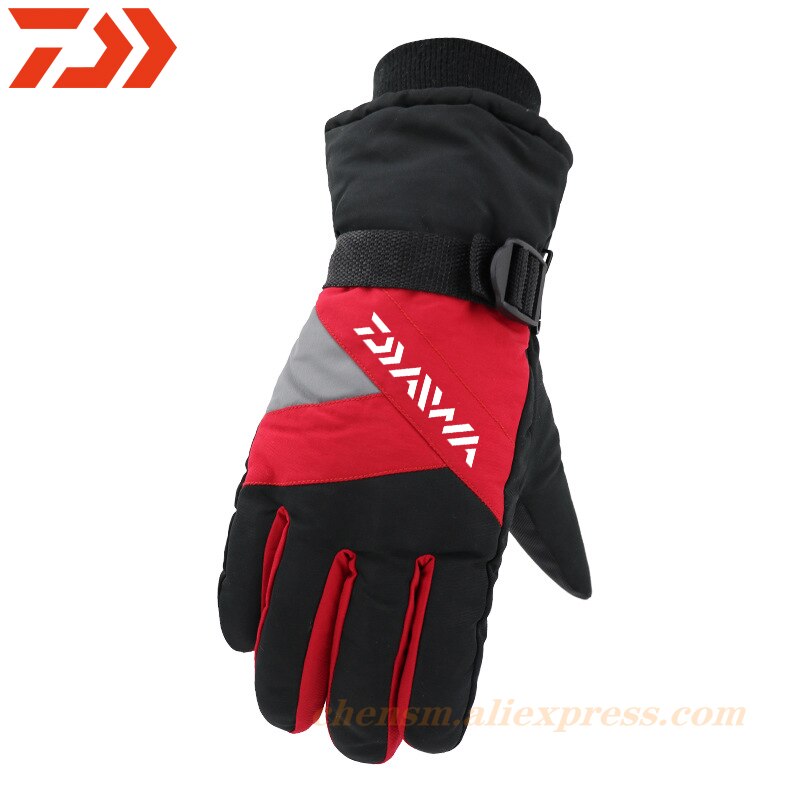 Dawa-guantes de esquí de invierno para hombre, manoplas de terciopelo grueso, resistentes al viento, impermeables, para pesca y Snowboard