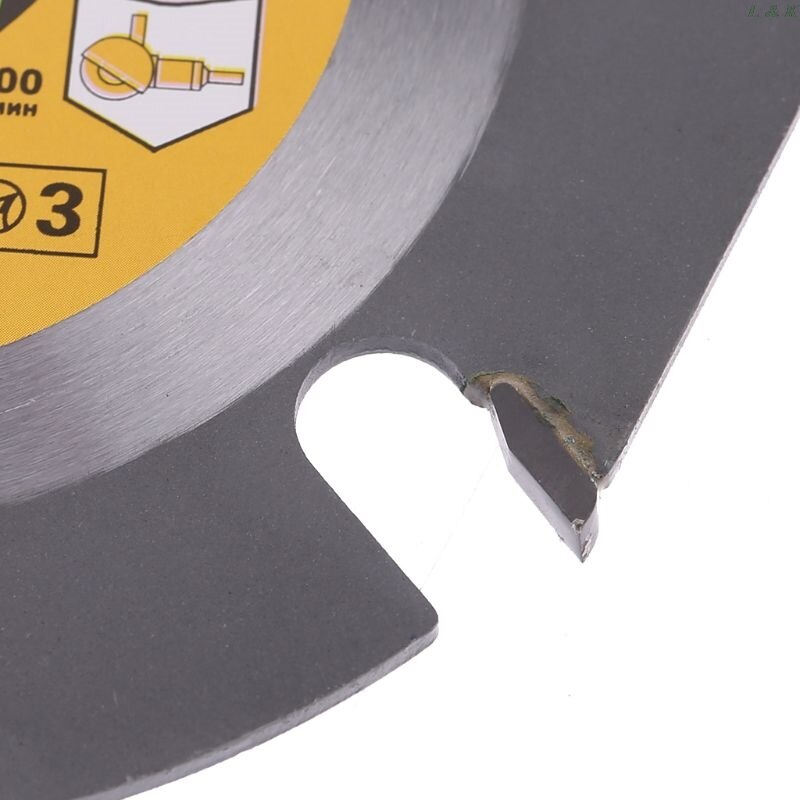 Woodworking Blade for Angle Grinder Disc for Wood Carving Cutting Shaping with 3 Teeth 7/8'' Arbor 5 Inch 125mm