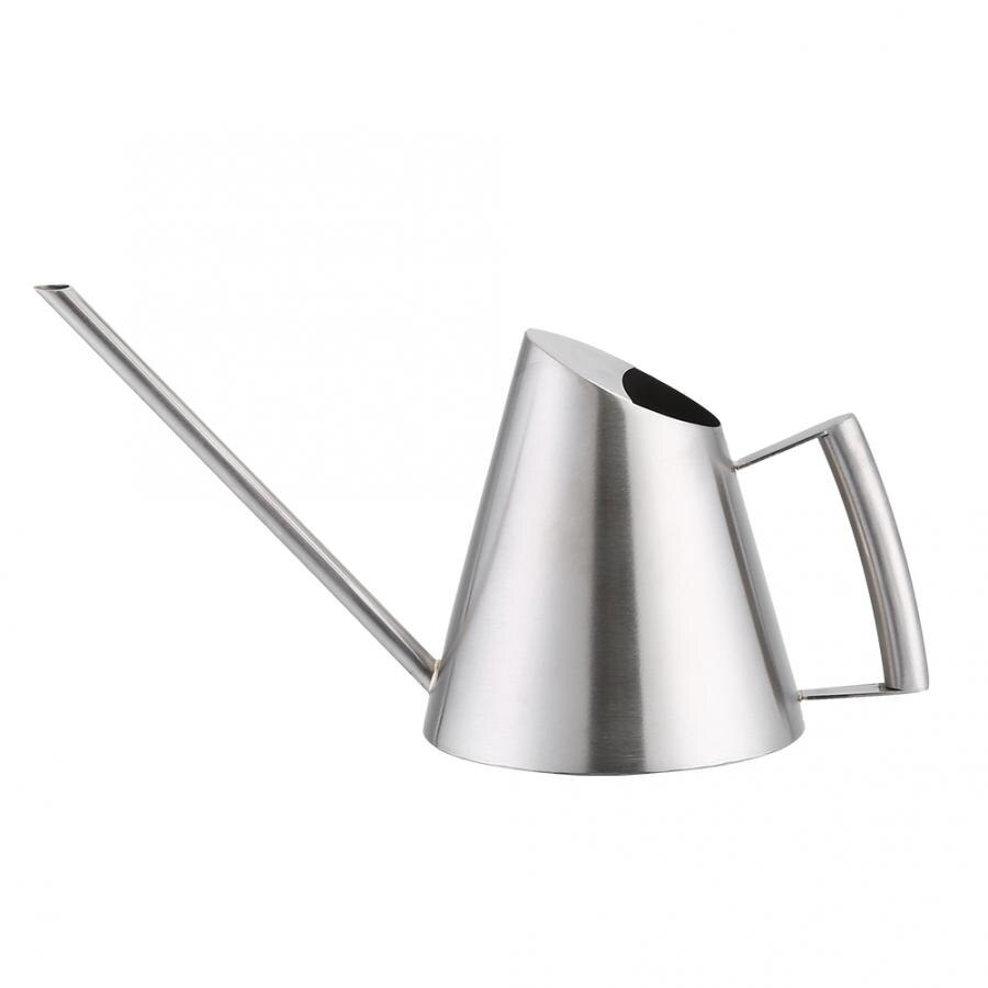 900/1500ml Edelstahl Gießkanne Gebürstet Garten Pflanzen drinnen draussen Pflanze Bewässerung Garten liefert Pflanzen Dusche: 900ML