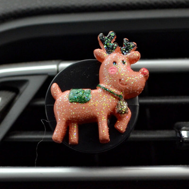 Auto Parfum Clip Geur Air Vent Luchtverfrisser Kerstboom Auto Interieur Outlet Decoratie Accessoire Trim Diffuser: Deer A