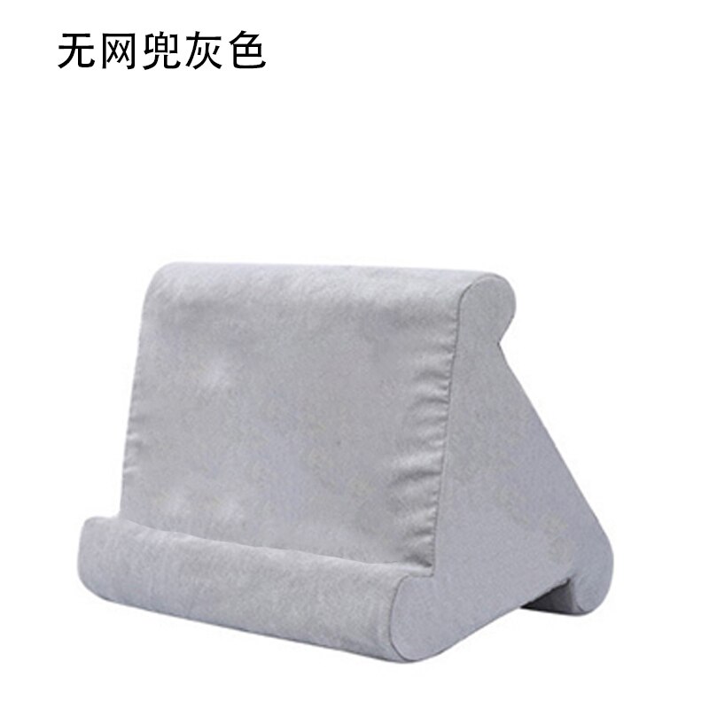 Support de coussin multi-angles pour ipad, Smartphones, tablettes, livres, liseuses, Magazines, disponible en 7 couleurs: Gray No Bag