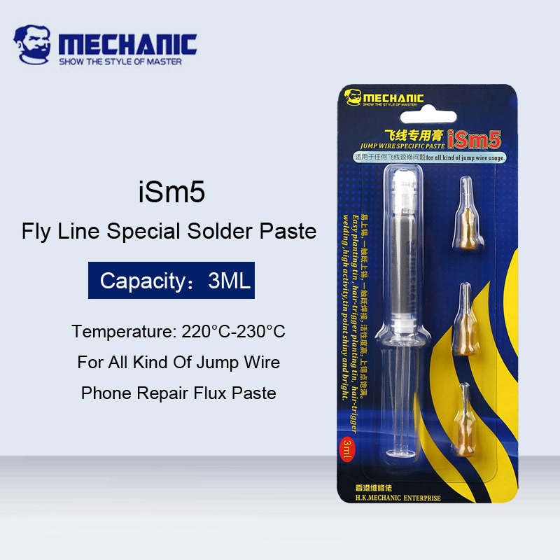 MECHANIC ISm5 3ML Phone Repair Fingerprint Fly Line Special Solder Paste ‏For Phone Fingerprint Jump Wire Repair Flux Paste