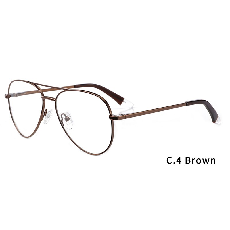 Ceofy Men Retro Aviator Eye Glasses Frames Double Bridges Optical Prescription Spectacles Eyeglasses Frame For Women Men G6039