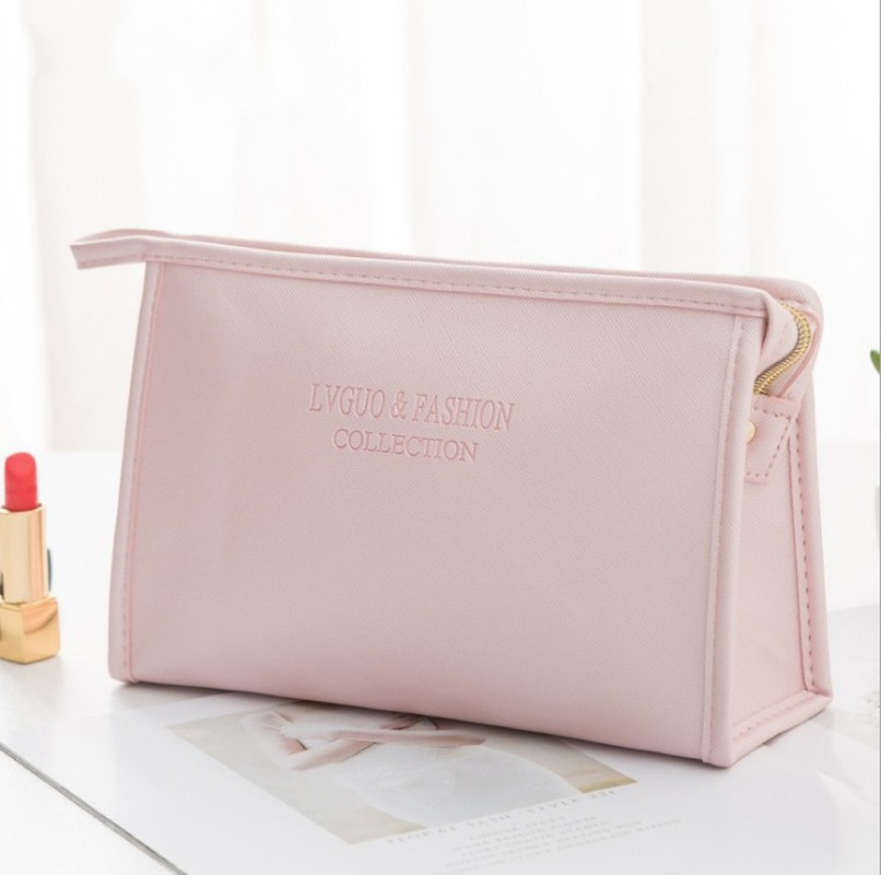 Neceser grande de piel sintética para mujer, bolsa de maquillaje impermeable con cremallera, neceser de viaje, organizador de maquillaje, estuche de belleza, 1 ud.