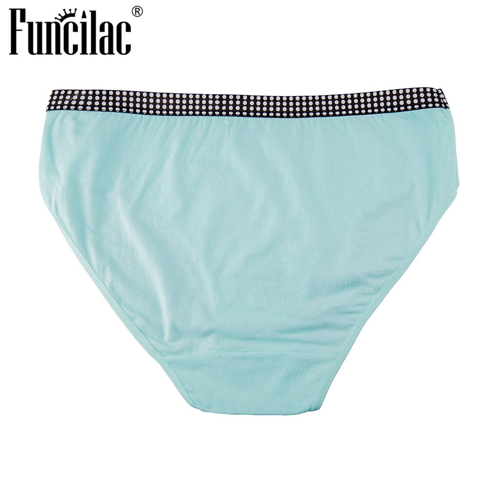 FUNCILAC Women Underwear Panties Seamless Sexy Plus Size Cotton Ladies Briefs Feminino Clothing Big Size XXXXL 5pcs/Lot