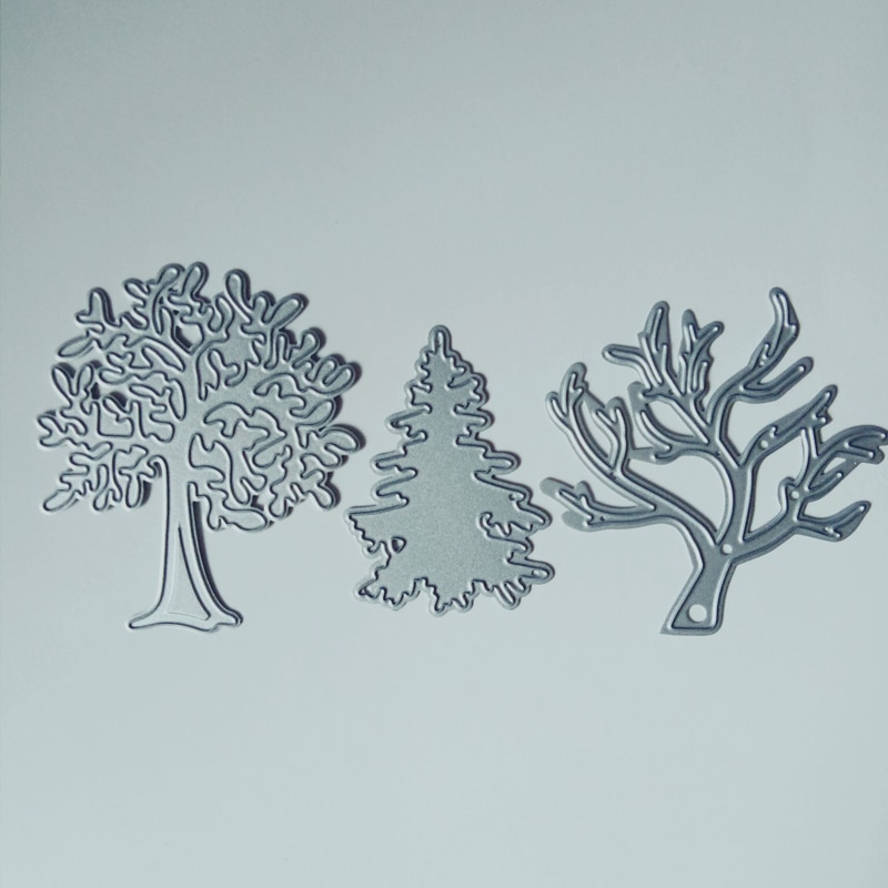 Metal Tree Style Cutting Dies Embossing Stencils Stamps For Diy Scrapbooking Die Emboss Folders Paper Card Making Craft Supplies