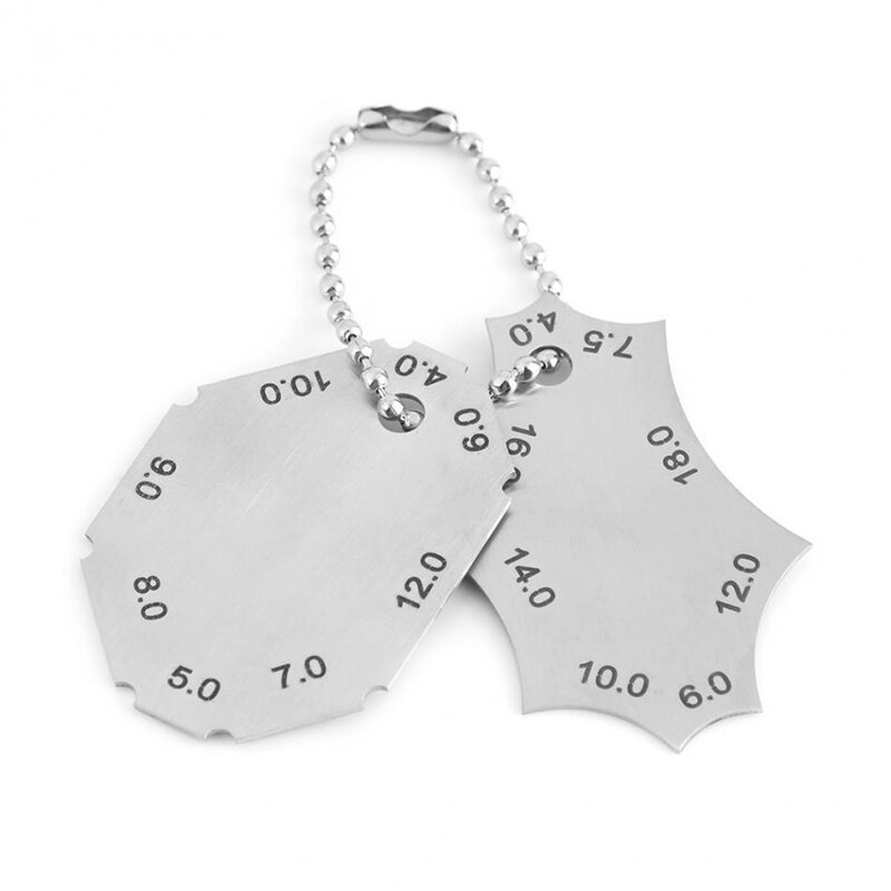 Two-piece Welding Gauge Fillet Weld Tee Joint Welding Throat Depth Leg Length Gauge Ruler weld leg depth gauge /