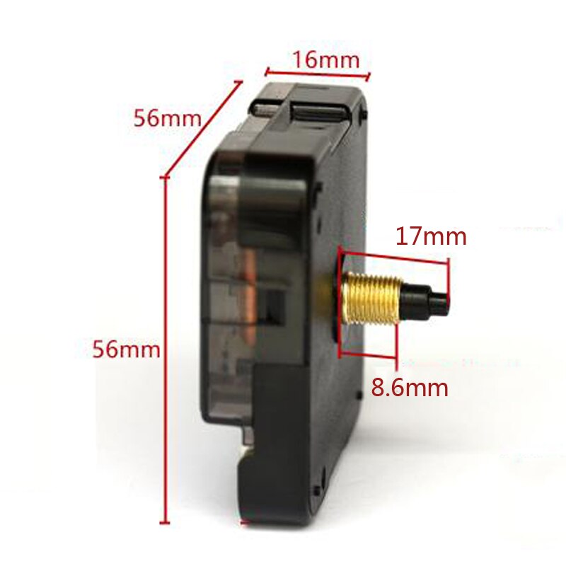 DIY Quartz Clock Mechanism Movement Classic Black Clock Motor Parts No Ticking Home Decor Clockwork Replacement Essential Tools