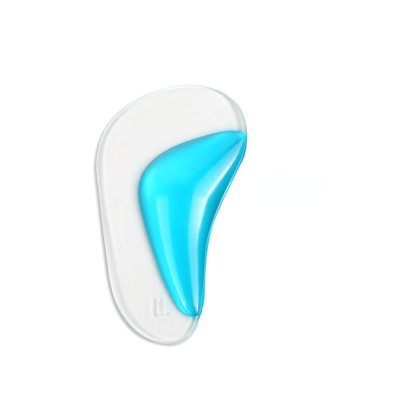 Plantilla ortopédica con soporte para arco, plantilla de silicona para pie plano, Corrector de pie plano, cojín de choque elástico suave, almohadilla ortopédica de Gel: Azul