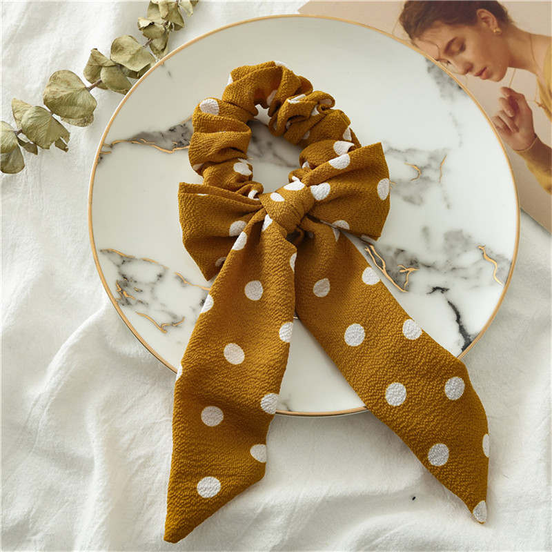 Handmade Cotton Elastic Hair Bands/Scarf Ponytail Holder/Scrunchie Ties