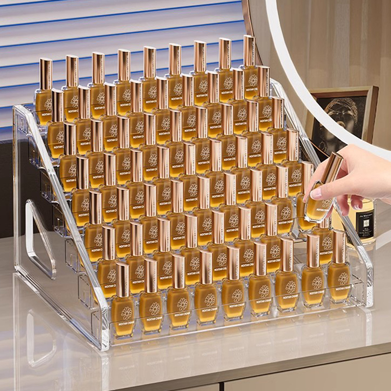 3/4/5/6/7 Lagen Acryl Nagellak Display Organizer Uv Gel Plank Snel Te Installeren Cosmetische Rek Sieraden Stand Manicure Opslag