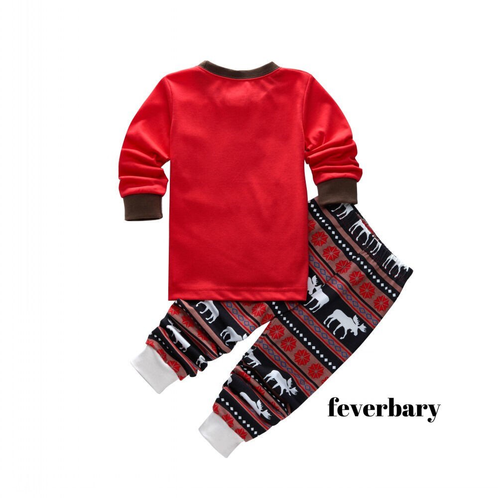 Familie jul matchende pyjamas sett voksne låve pyjamas bomull baby bukse nattøy jule familie matchende klær