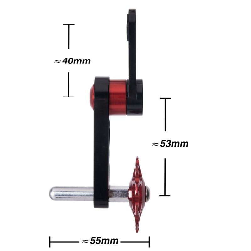 Aluminium Alloy Cycling Single Speed Chain 120x54mm Tensioner MTB Bicycle Chain Replacement Prevent Chain Falling Off