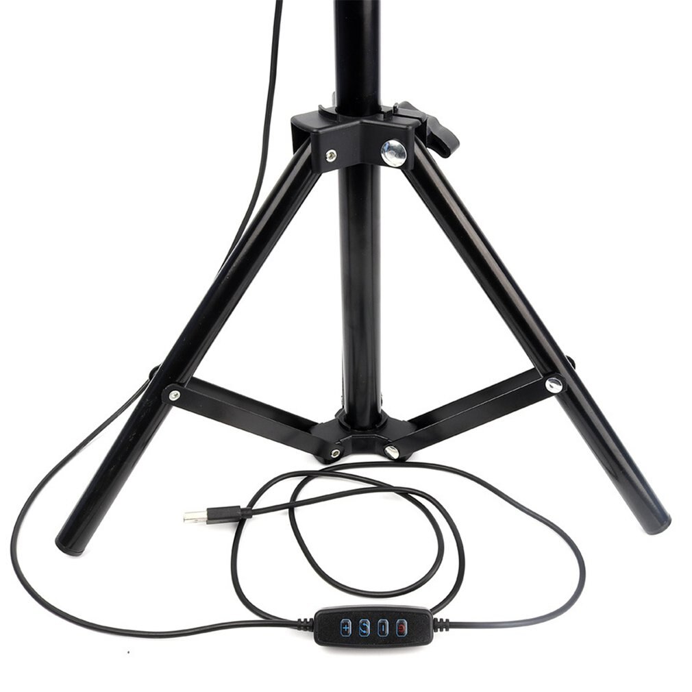 26cm 120led selfie anel lâmpada led anel de luz selfie com tripé anel para telefone selfie vídeo fotografia iluminação telefone
