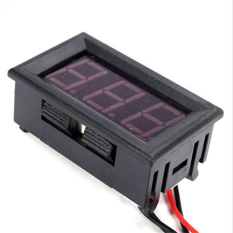 DC 12V Mini Digital LED Thermometer for Car Temperature Monitor Panel Meter Measuring Range -40-65C with Temperature Probe