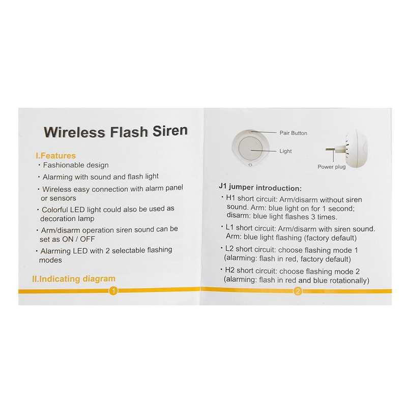 Magnetic Security Alarm Wireless Security Alarm 1 Sound Light Siren 1 Infrared Sensor 1 Magnetic Sensor (JD11+03D+03B)