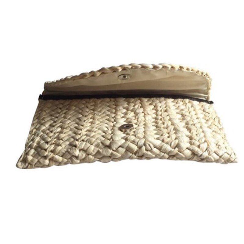 TOPHIGH Woven Beach Bag Women Crochet Straw Clutch Handmade Day Clutches Knitting Weave Boho Summer J217