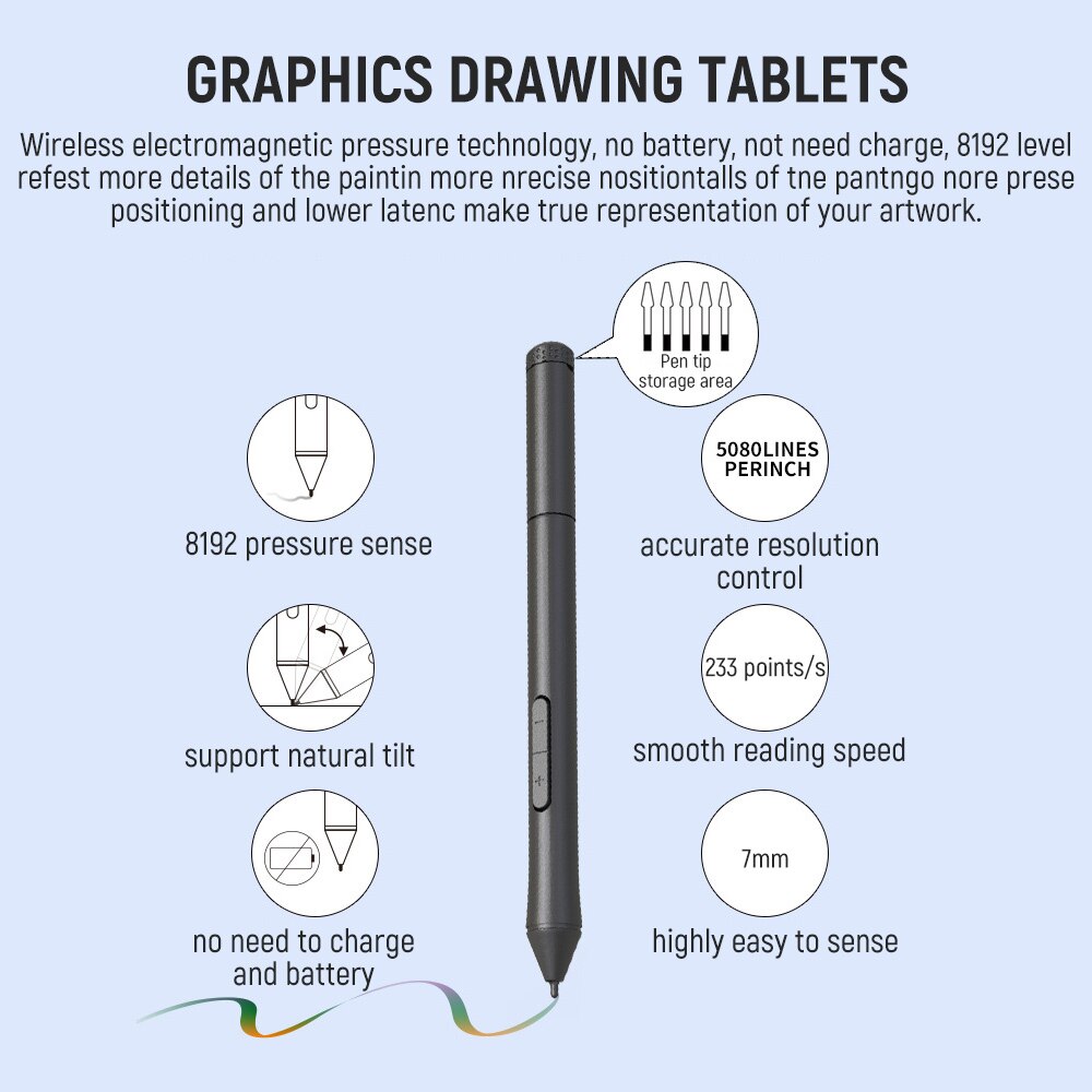 Grafische Tablet Tabletten Niet Duur Tekening Tablet Stylus 10 Inch Tablet Tablet Passieve Pen Gratis Opladen En Batterij Gratis