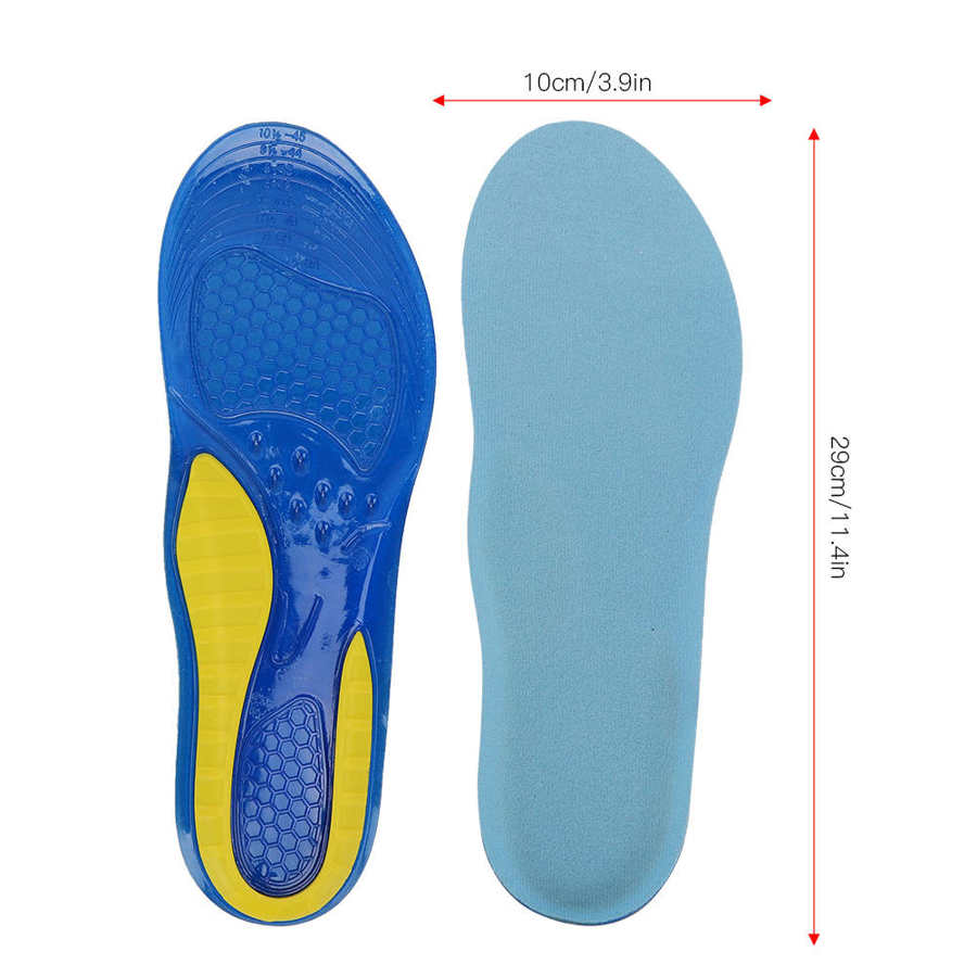 Plantillas para calzado deportivo para correr, plantilla reductora de silicona transpirable para aumentar la altura de la plantilla