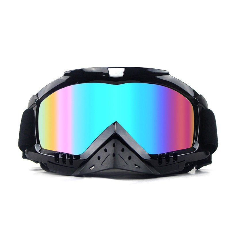 Dla dorosłych gogle Motocross motocykl motor okulary Cross Country elastyczne przezroczyste soczewki Ooculos de grau: SZARY