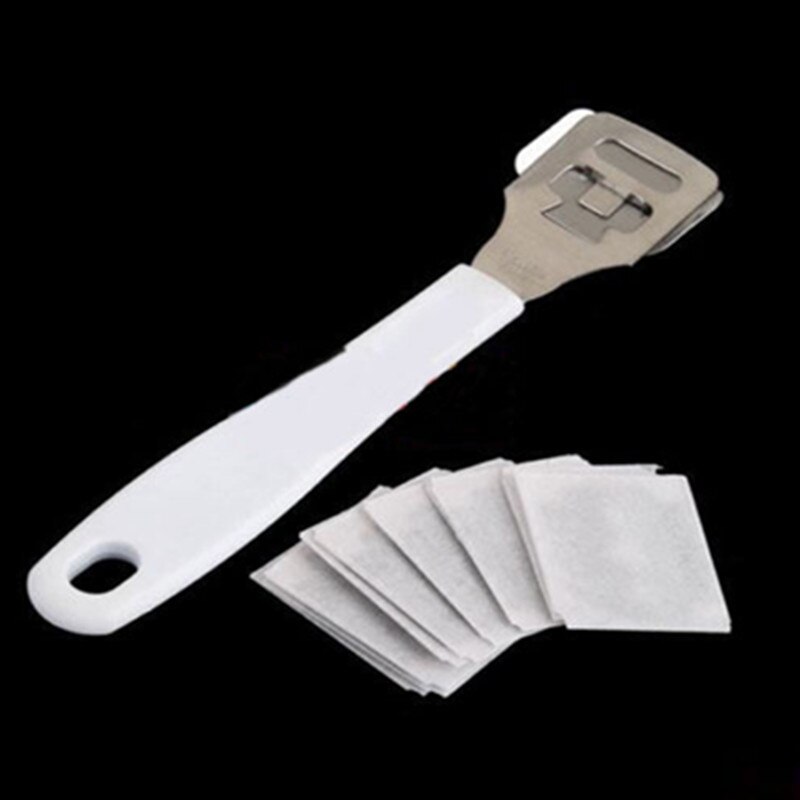 Stainless Steel Foot Skin Shaver Corn Cuticle Cutter Remover Rasp Pedicure File Foot Callus 10 Blades Foot Care Tool