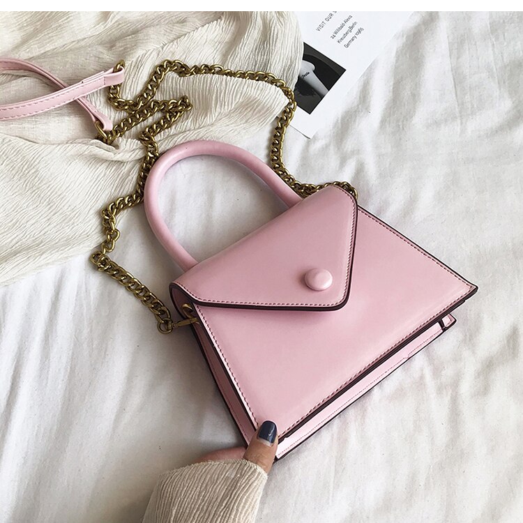 Originele macaron schoudertas & handtas crossbody tas breedte 20cm hoogte 15cm dikte 7cm: Roze