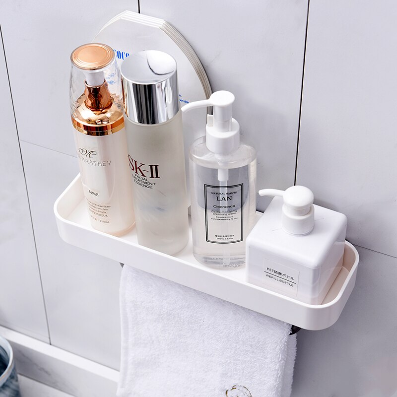 Badkamer Rekken Muur Opslag Rack Organizer Voor Douche Houder Wc Zuignap Opbergrek Accessoires