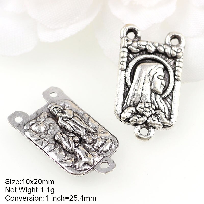 20 stücke Religiöse Charme Drei Löcher Halskette Verknüpfung Charme Anhänger Schmuck, sterben DIY Schmuck zubehör: AJ598
