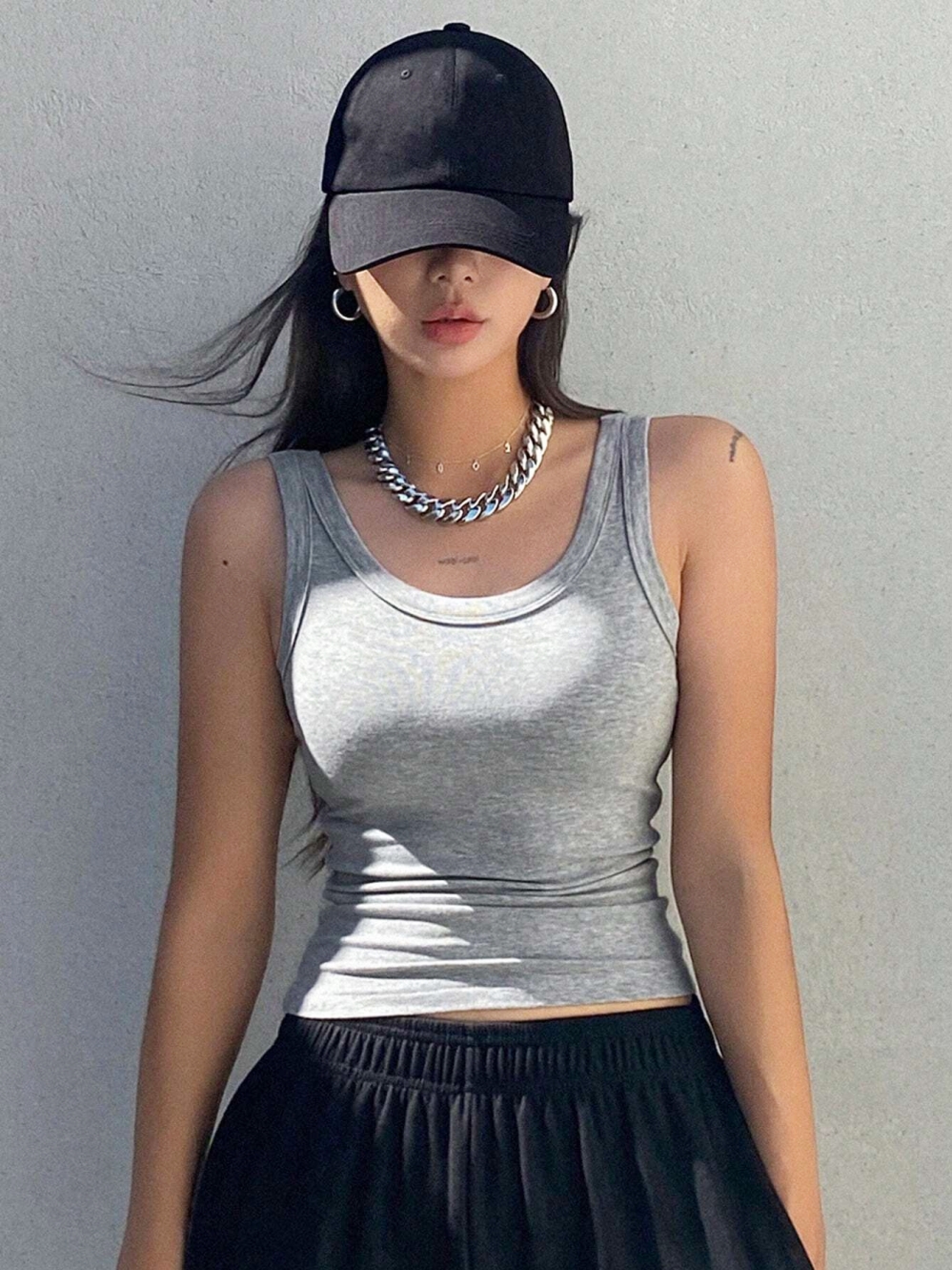 Hemdje tank zachte top voor dames zomeroutfits strak en sexy tanktop gebreid ondershirt en mouwloze top voor bovenkleding