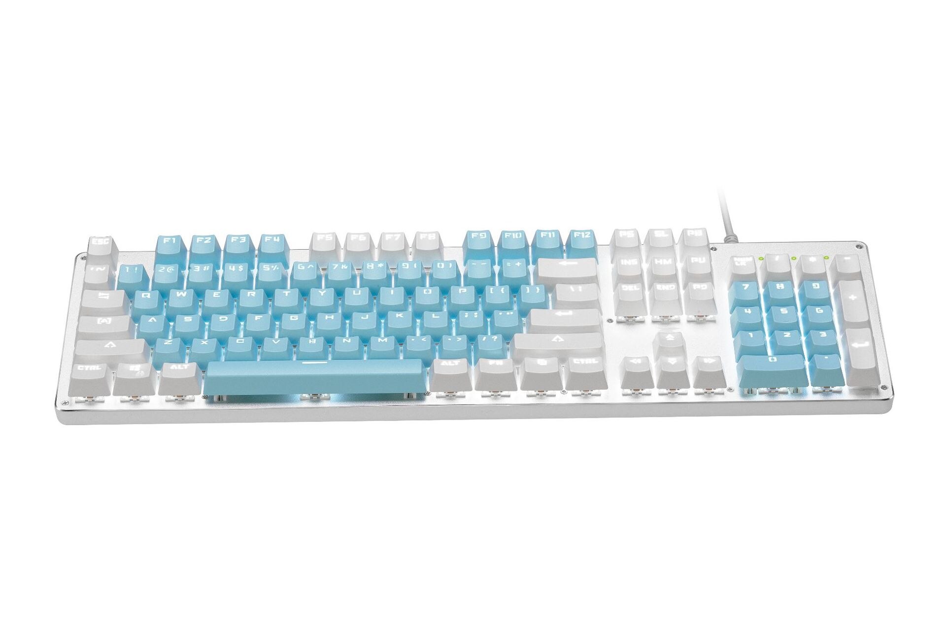 Keyclick Really Mechanical Keyboard Metal Panel Backlight Computer Wired Keyboard