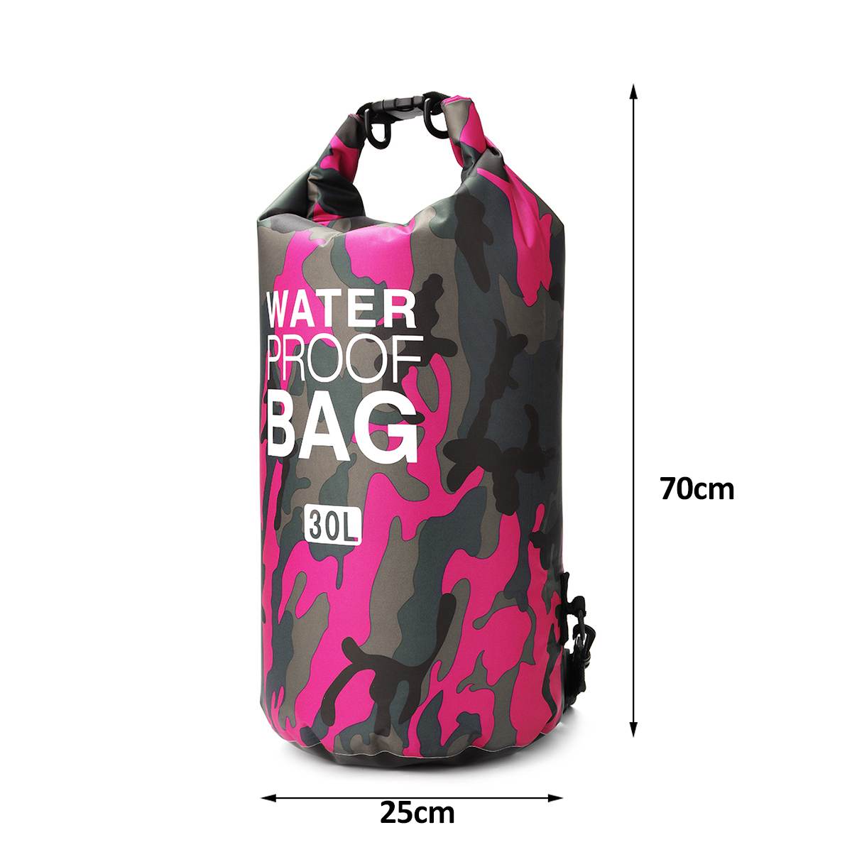 Pvc waterdichte opvouwbare camouflage droogzak outdoor strand duiken kamperen wandelen rugzak droogzak 30l