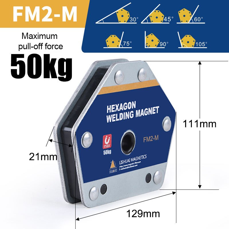 Magnetic Welding Bracket 28LBS Multi-angle Solder Arrow Magnet Welding Locator Device Fixed Auxiliary Positioner Fixture Tools: FM2-M