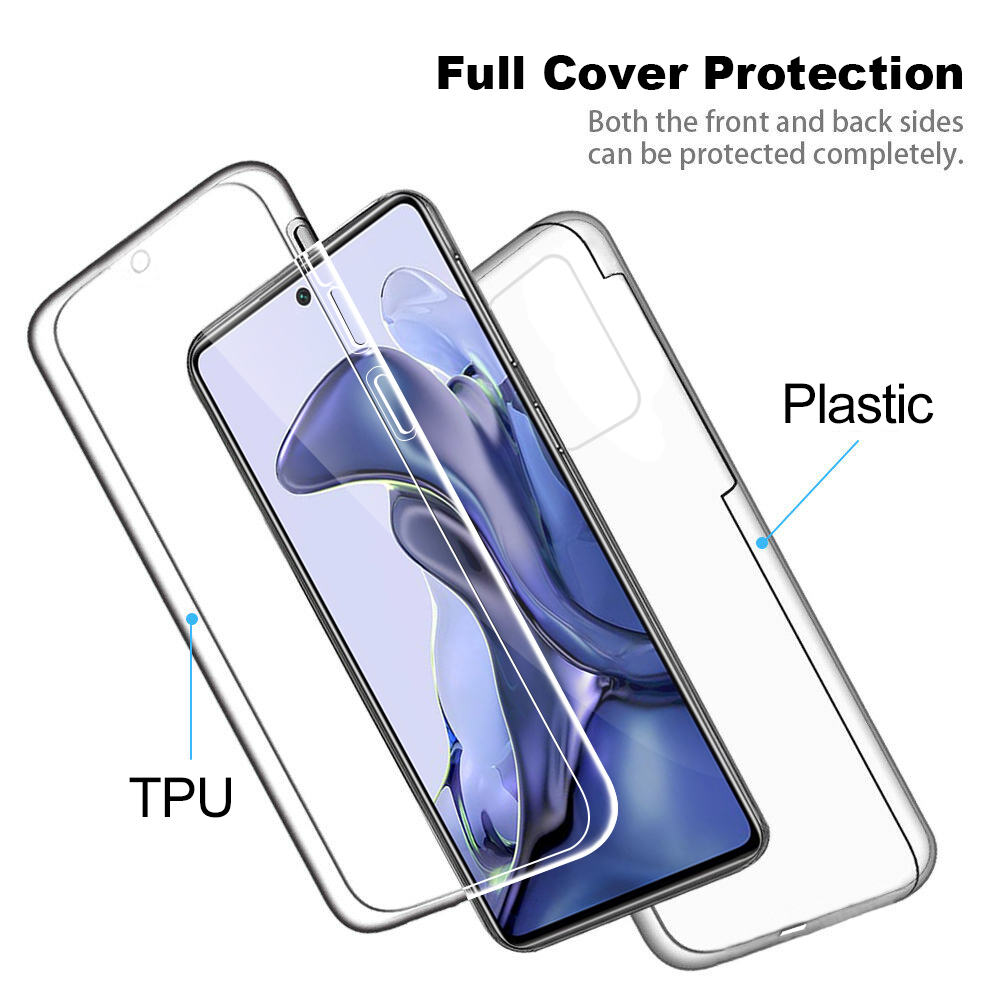 360 Cover Op Voor Xiaomi 11 T Pro 6.67Inch Case Soft Tpu Dubbelzijdig Transparant Coque Voor Xiaomi 11 T Xiomi Xaomi Mi11 T Mi 11Tpro