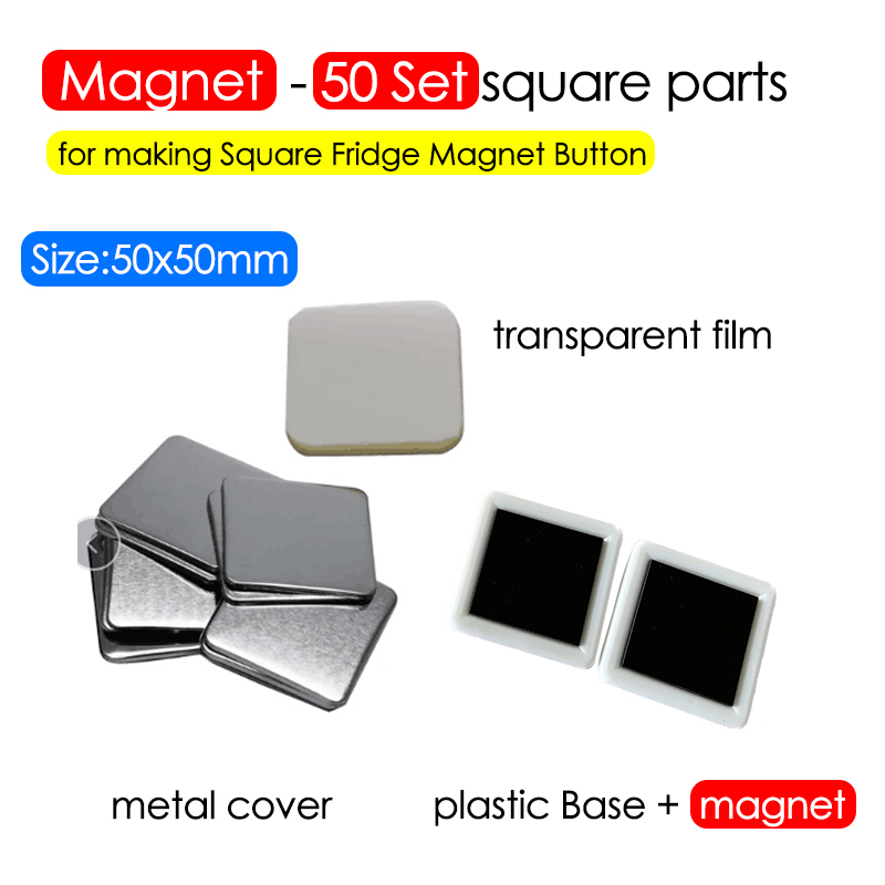 50/100 pièces 25-75mm aimant réfrigérateur Badge broche bouton fabricant pièces bricolage Badge bouton broches pour artisanat d'art faisant réfrigérateur Badges ensemble: Bleu profond