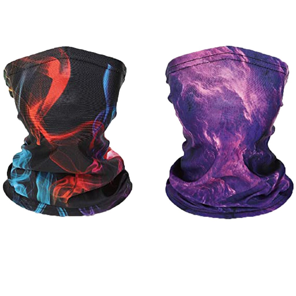 25# 2pc børnetryk ansigtsmaske beskytter vindtæt solcreme børn udendørs tørklæde støvtæt sandtæt ansigtsbetræk vandrebandana: E