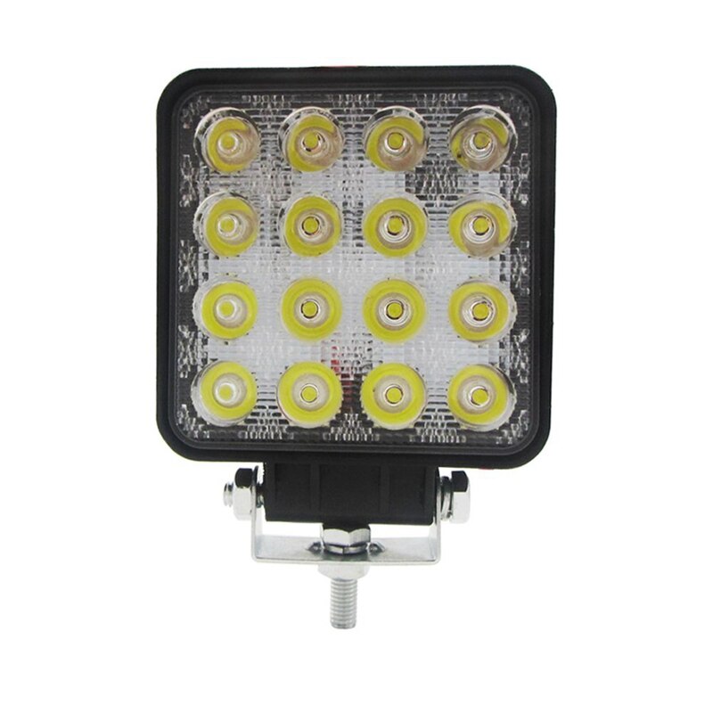 48w 6000k led-pistevalot neliömäiset työvalot lamppu traktorin maastoauto 4wd 12v 24v