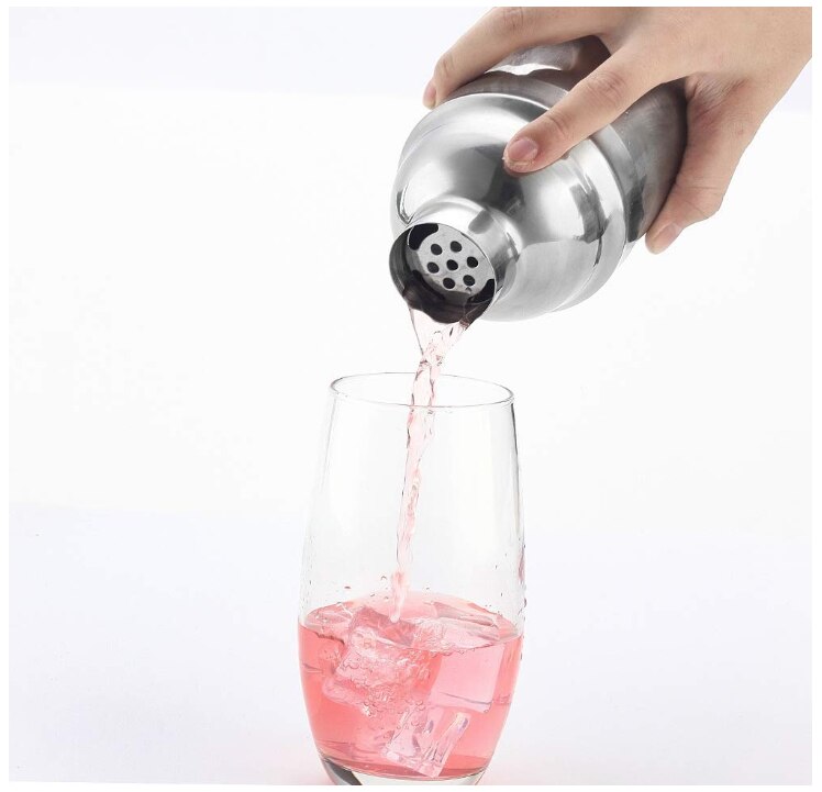 550ml Cocktail Shaker Bar Set con Accessori-Martini Kit con Misurazione Jigger, Cucchiaio di Miscelazione, muddler e Liquore Versatori