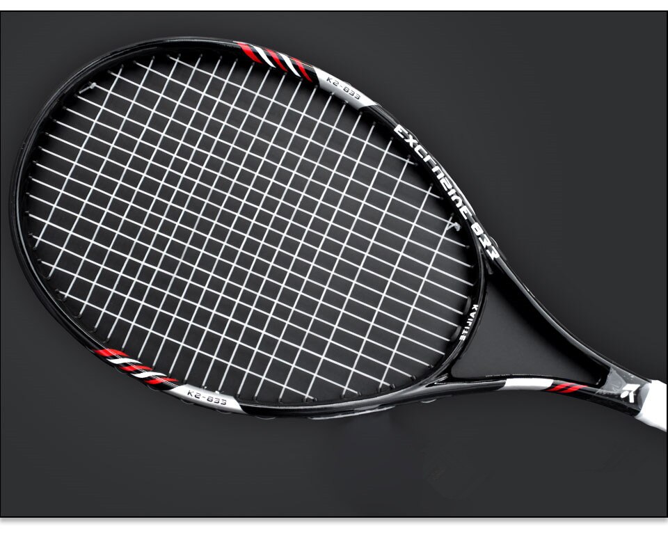 Kohlenstoff Aluminium Legierung Tennis Schläger Raqueta Tenis Schläger Racchetta Tennis Schläger tenis masculino pickleball Paddel: Schwarz